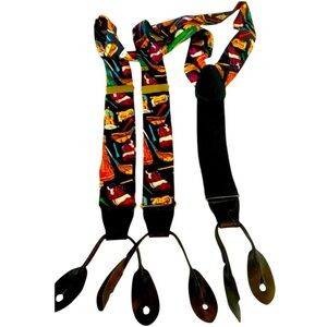 ADDICTION Suspenders, Silk, Vintage, Adjustable, Golf, Sustainable, Like new​